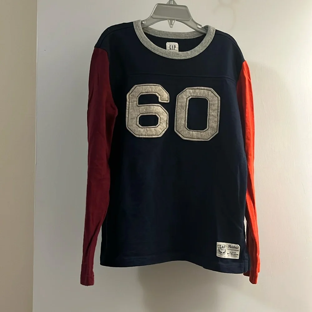 Boys Gap Athletic Tradition Long Sleeve Shirt size 8